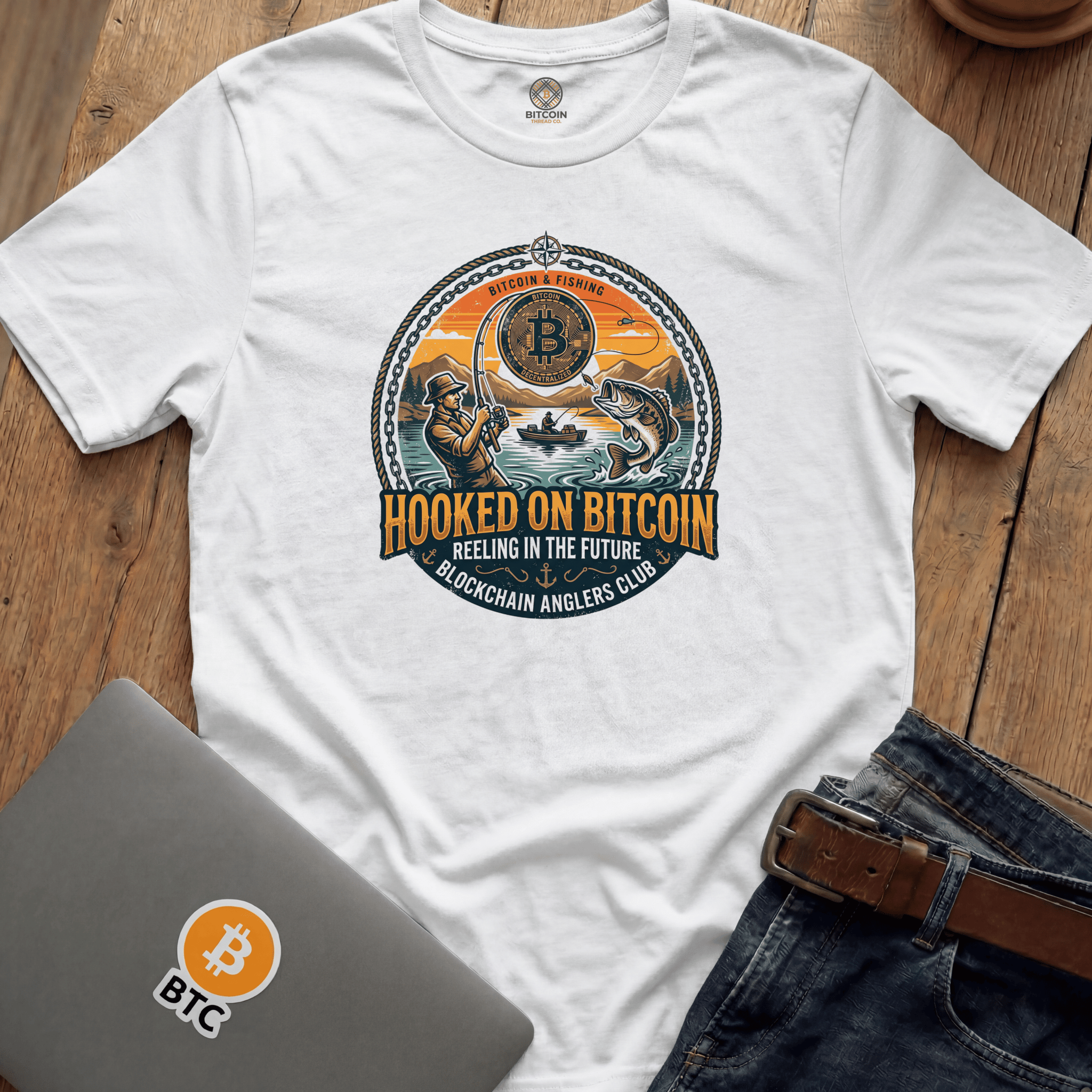 Hooked on Bitcoin Tees