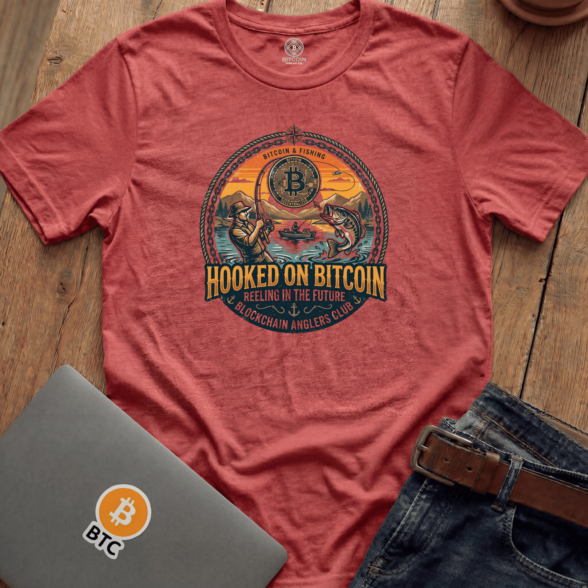 Hooked on Bitcoin Tees
