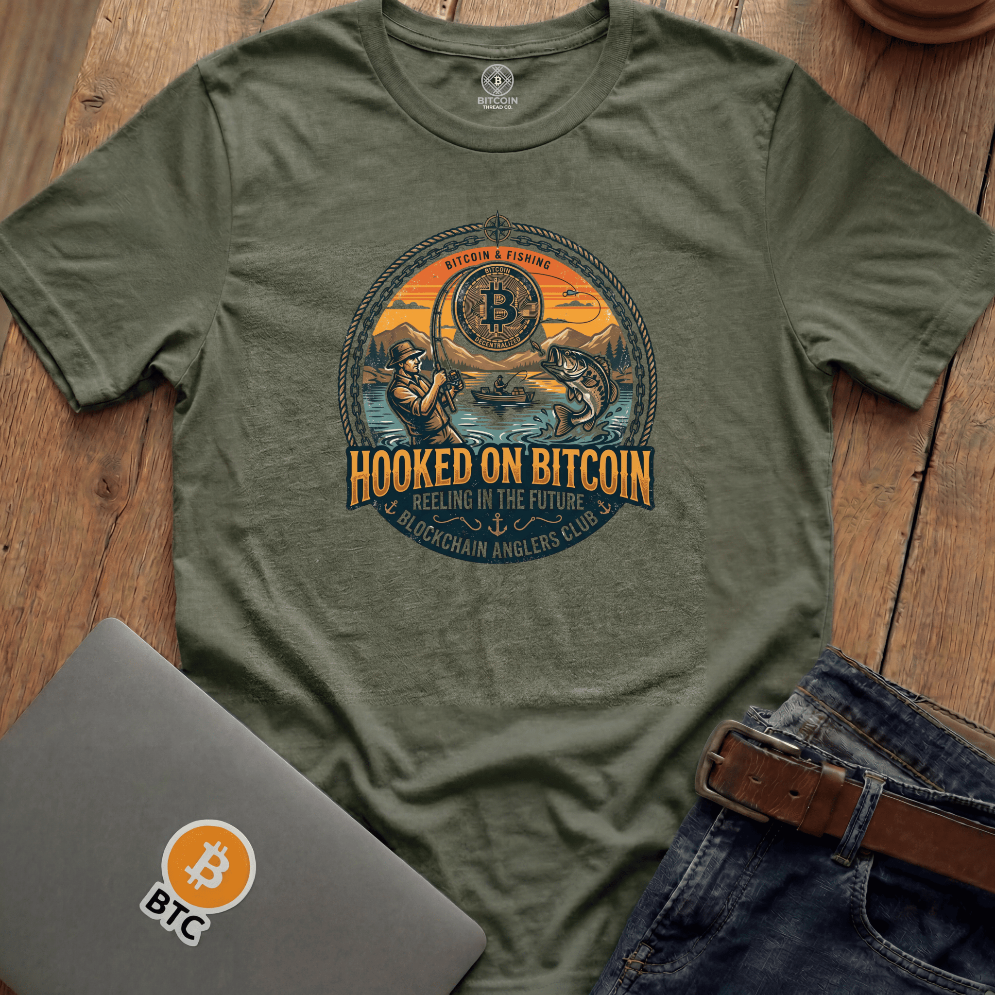 Hooked on Bitcoin Tees