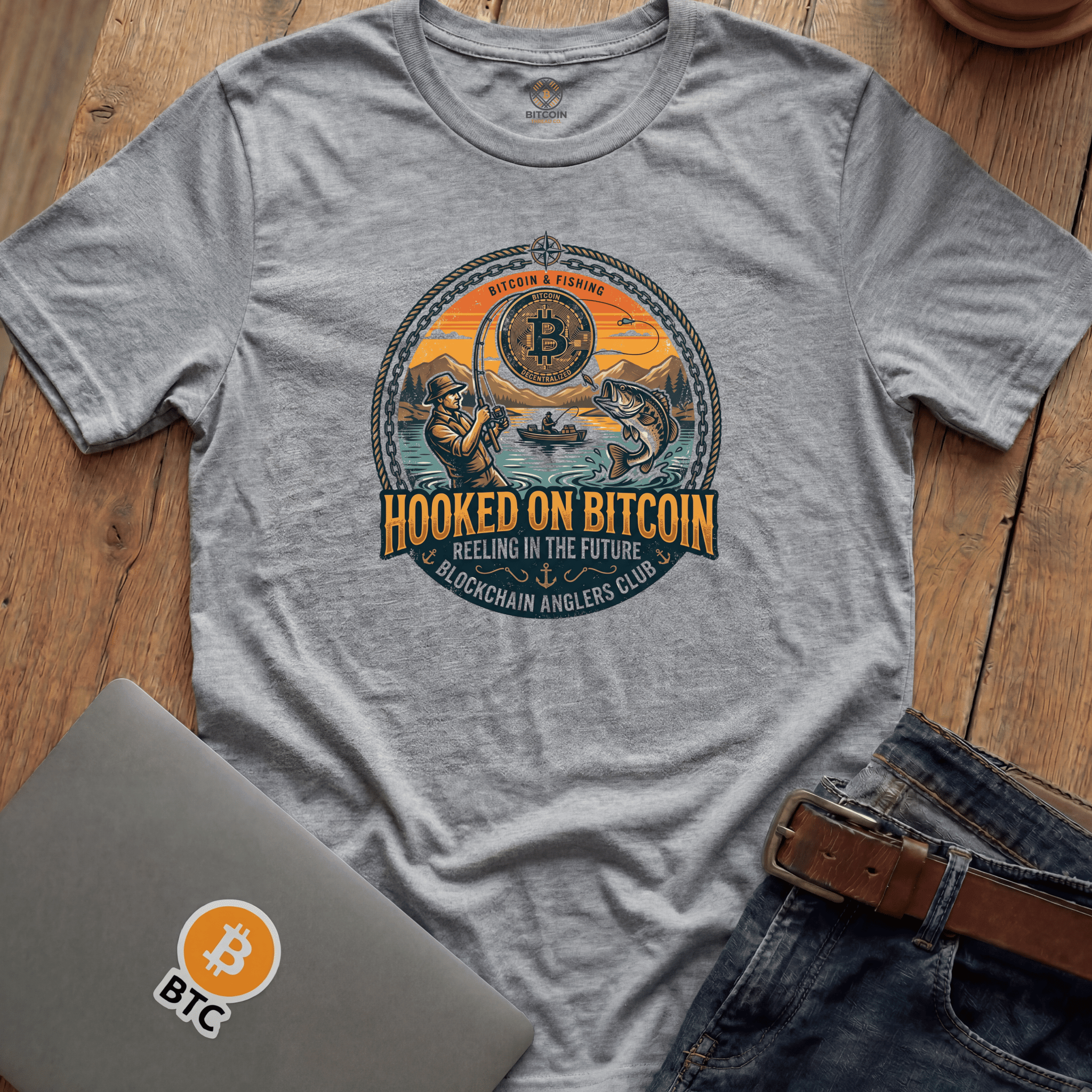 Hooked on Bitcoin Tees