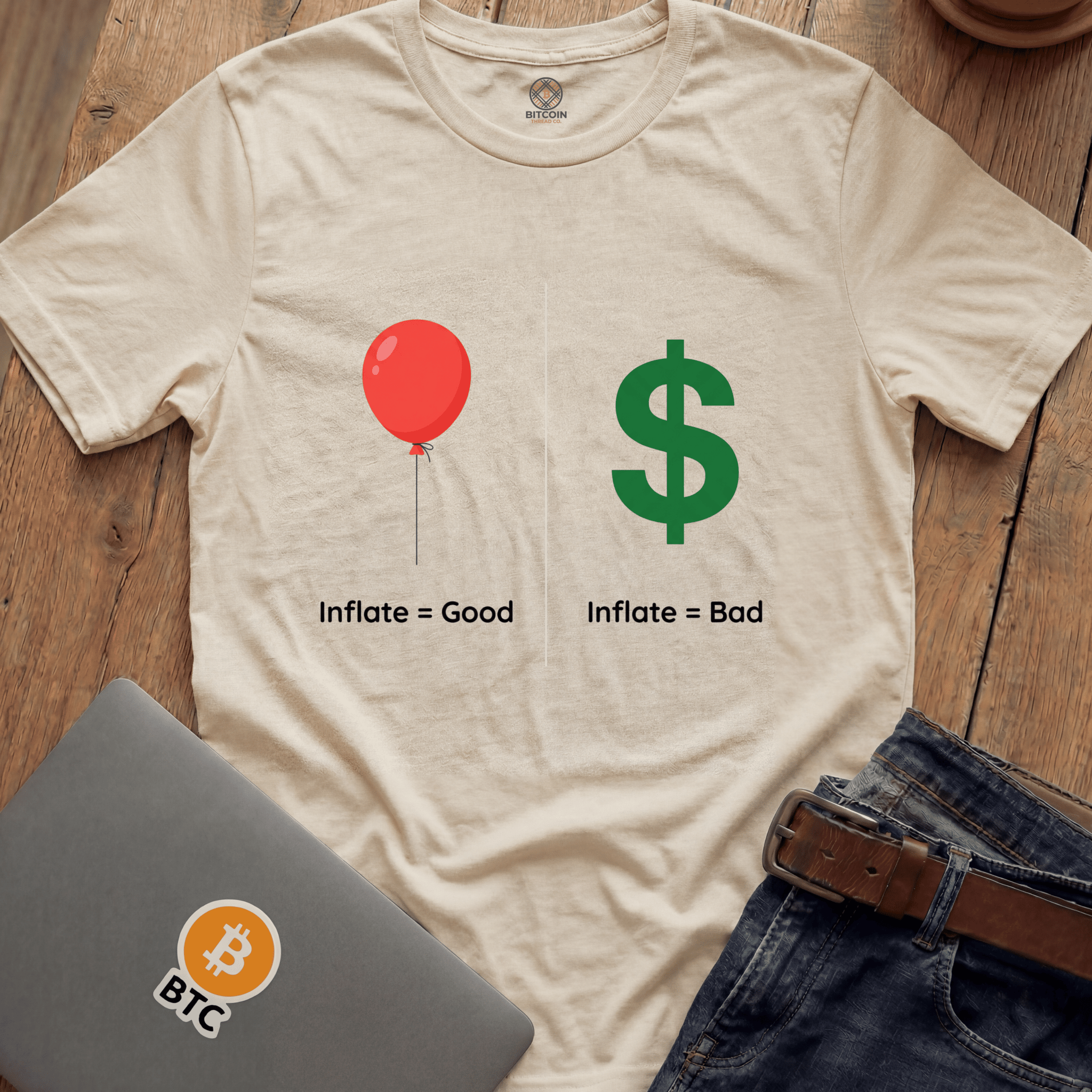 Inflate Good Bad Tees