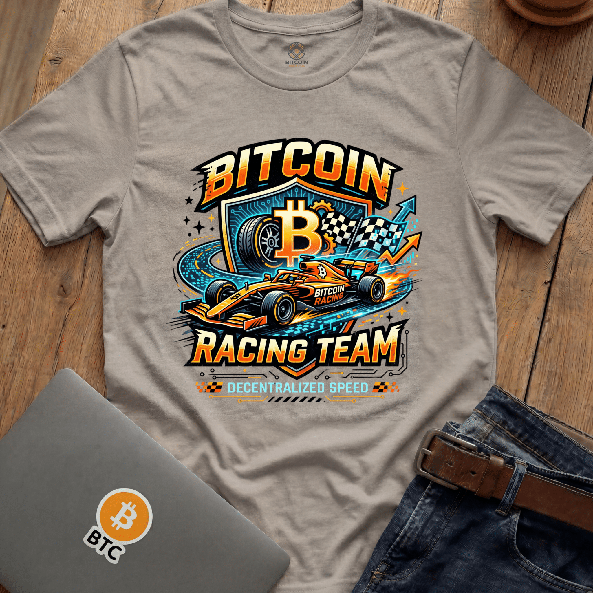 Bitcoin Racing Team Tees
