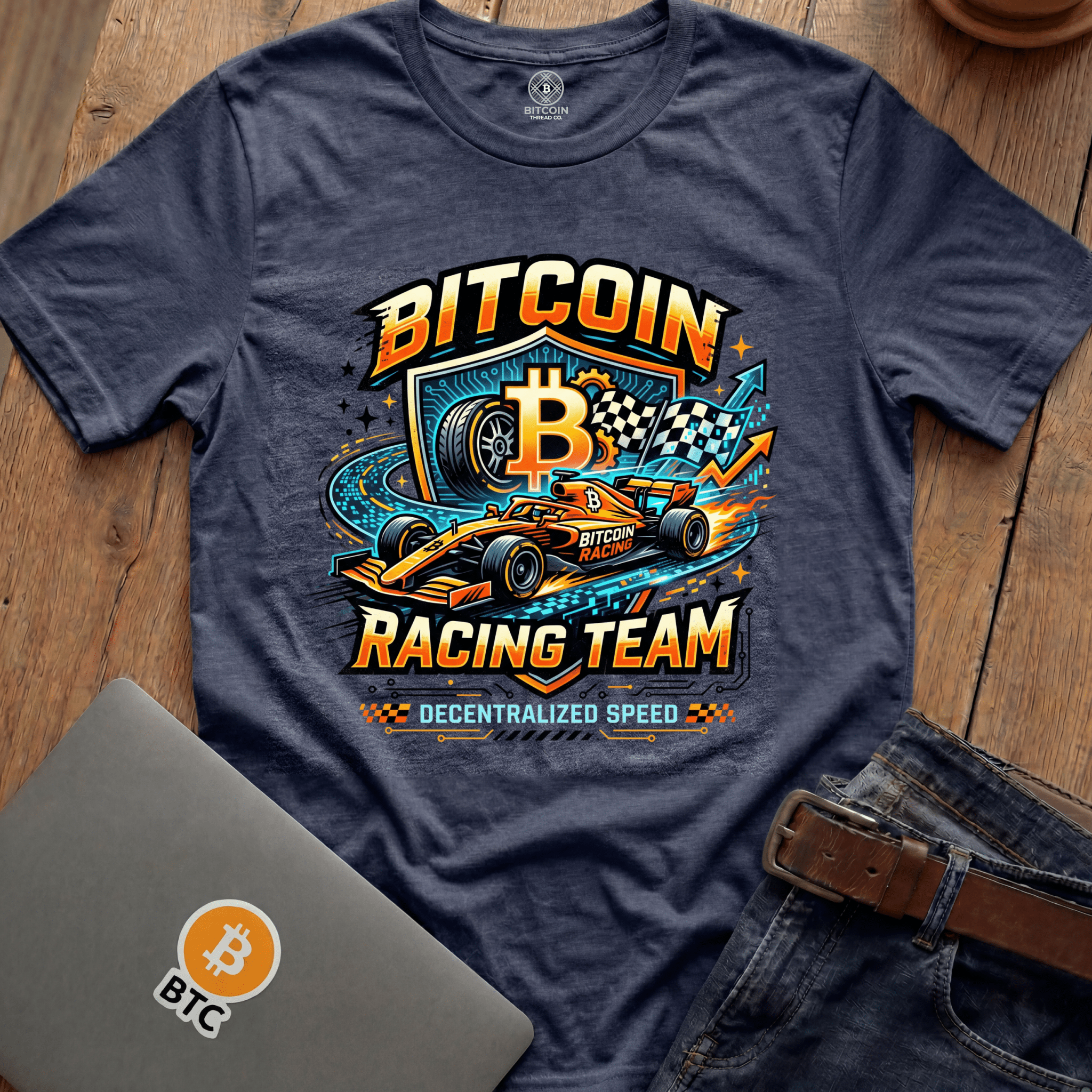 Bitcoin Racing Team Tees