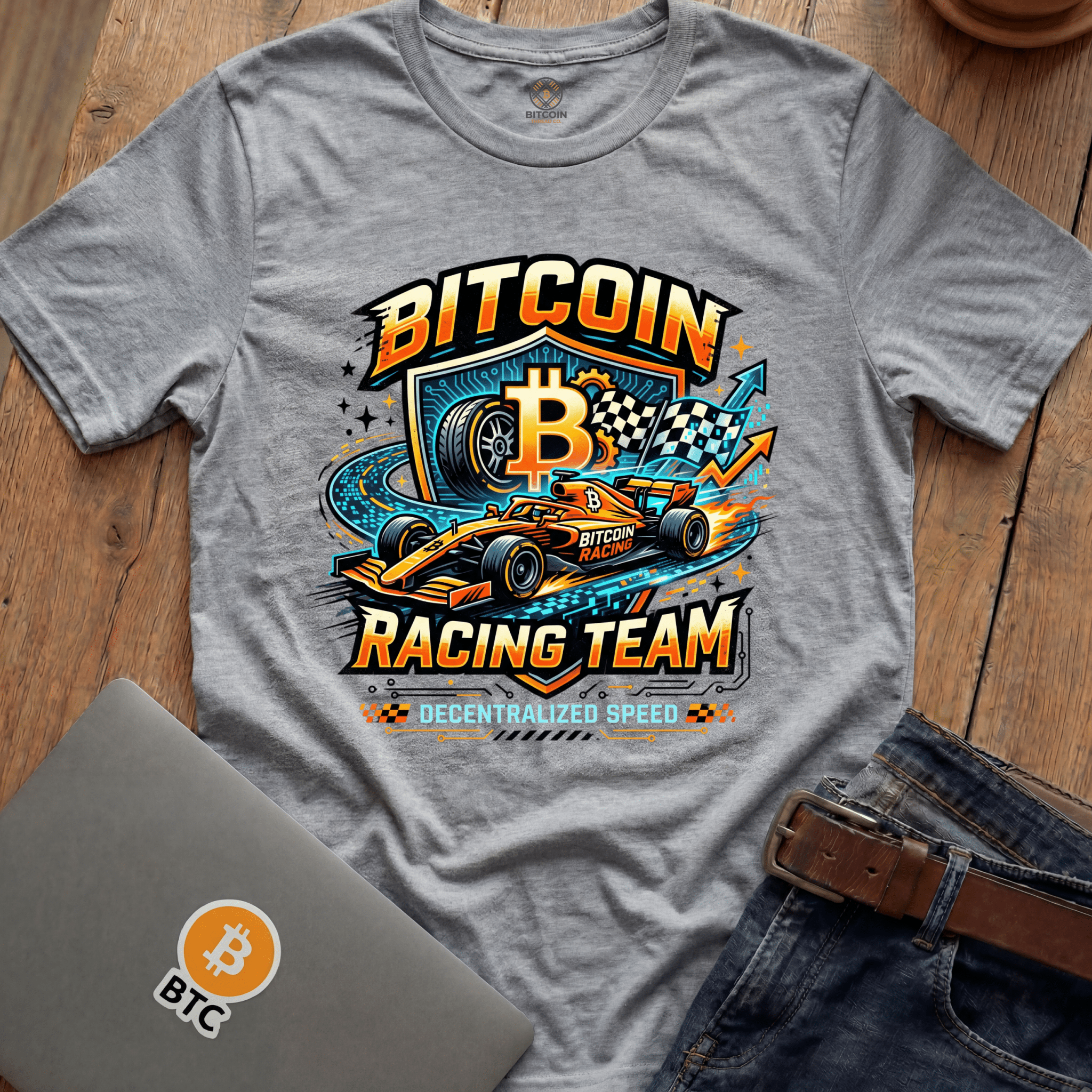 Bitcoin Racing Team Tees