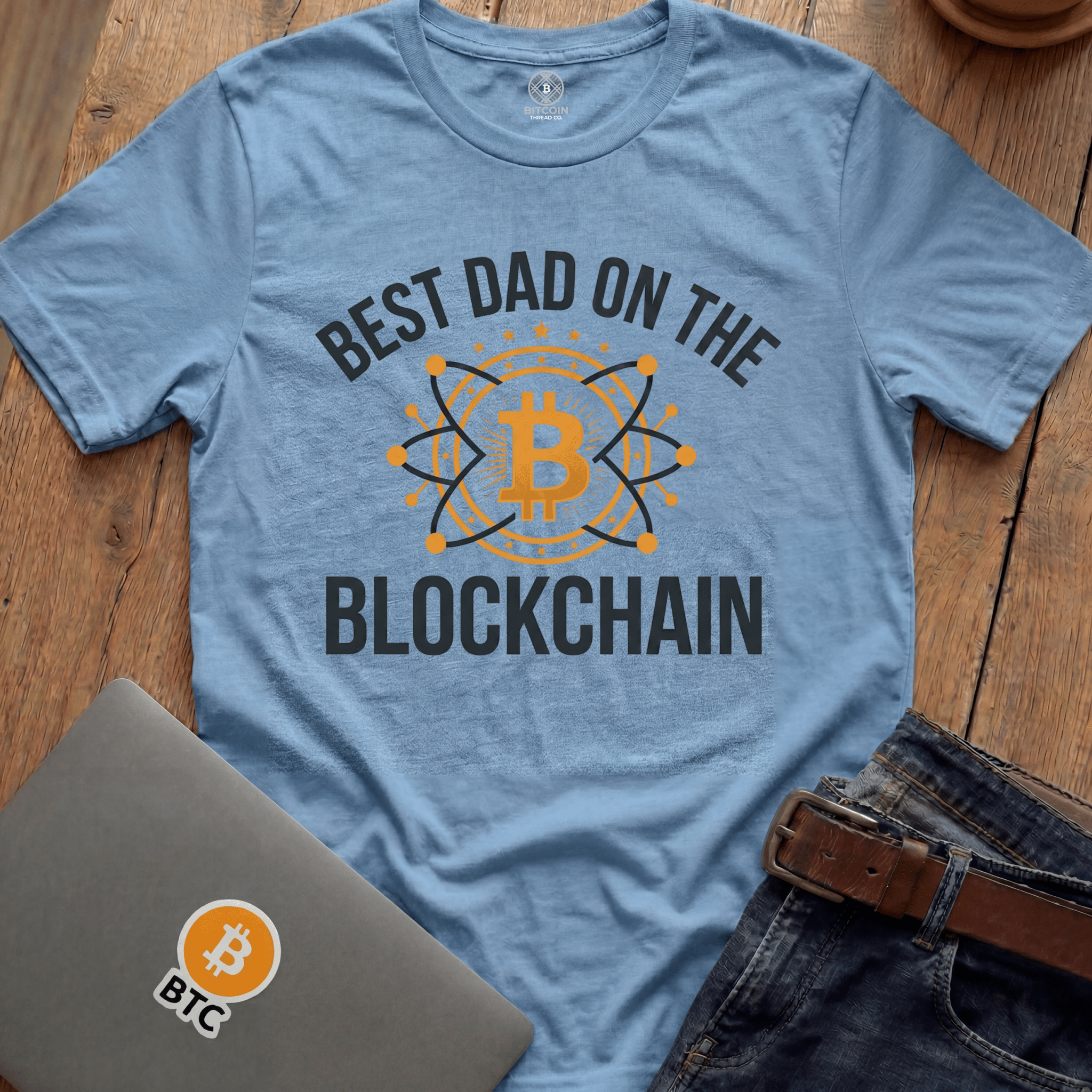 Best Dad on the Blockchain Tees