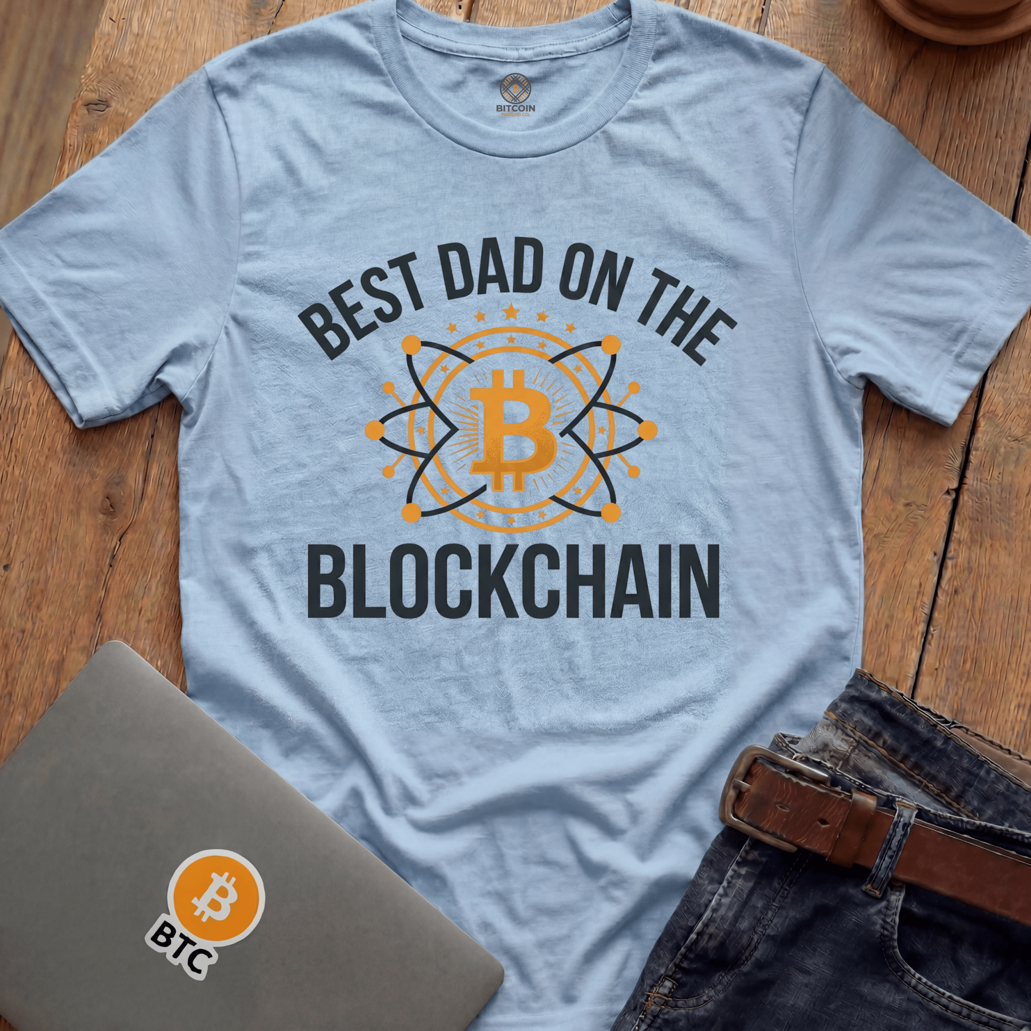 Best Dad on the Blockchain Tees