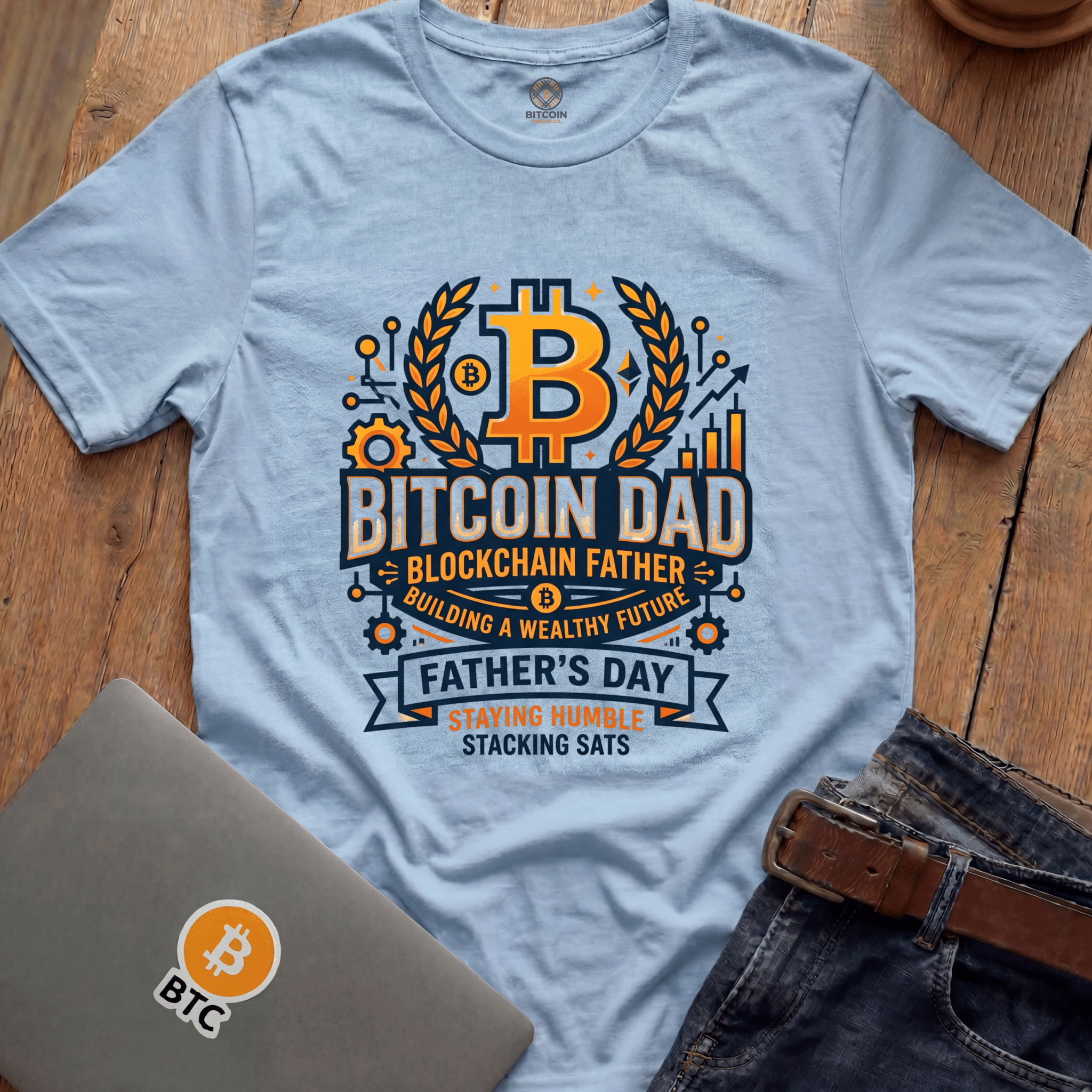 Blockchain Father Tees