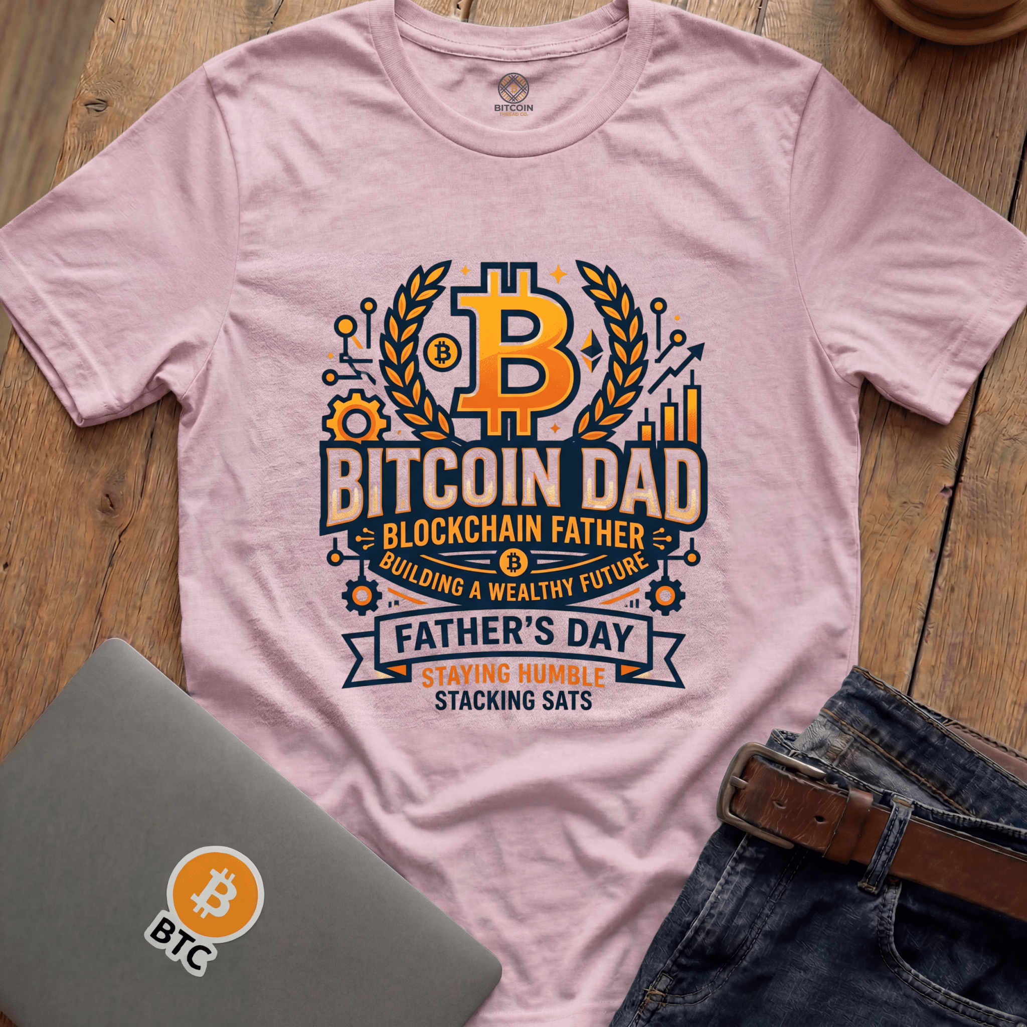 Blockchain Father Tees