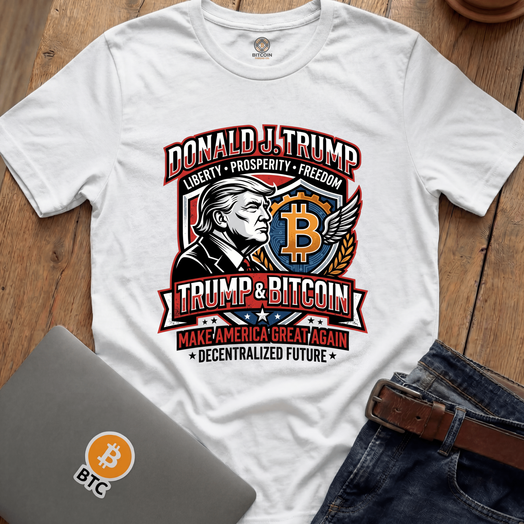 Decentralized Future DJT Tees