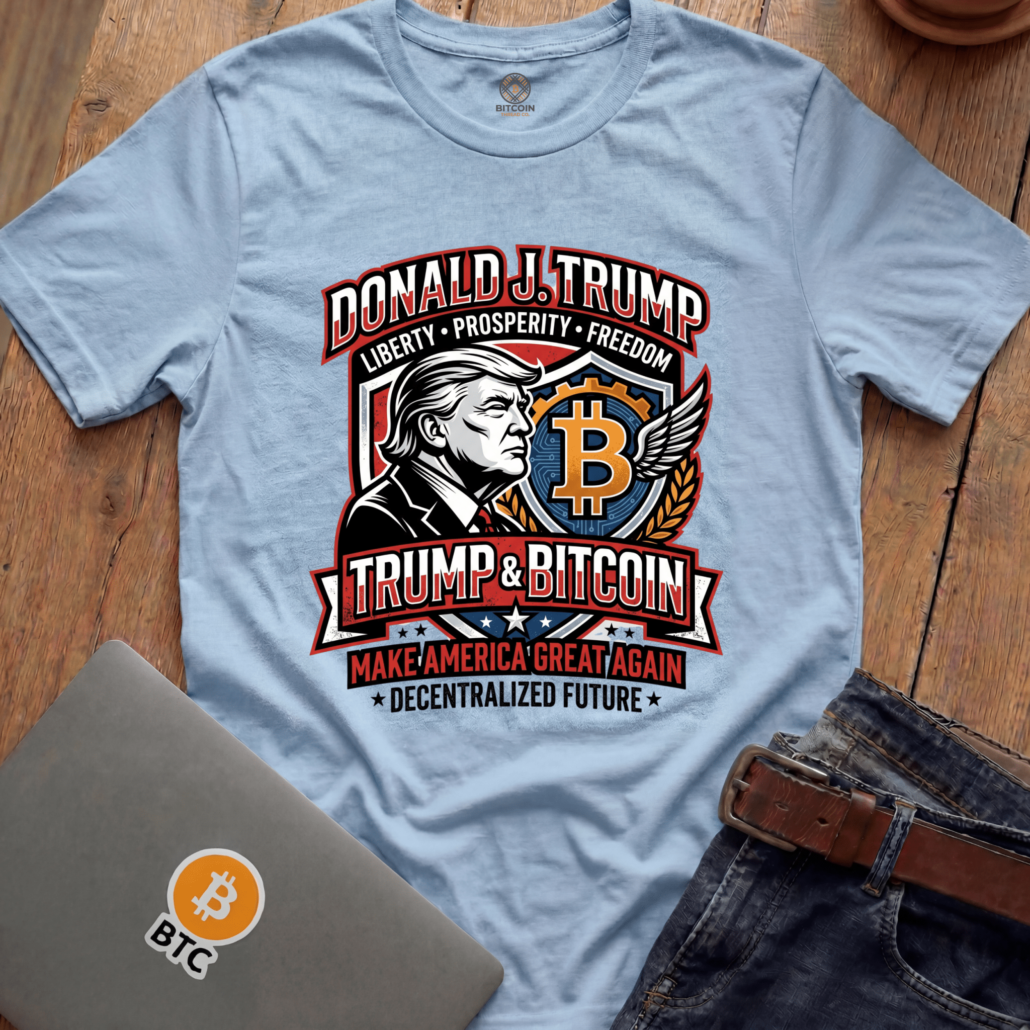 Decentralized Future DJT Tees