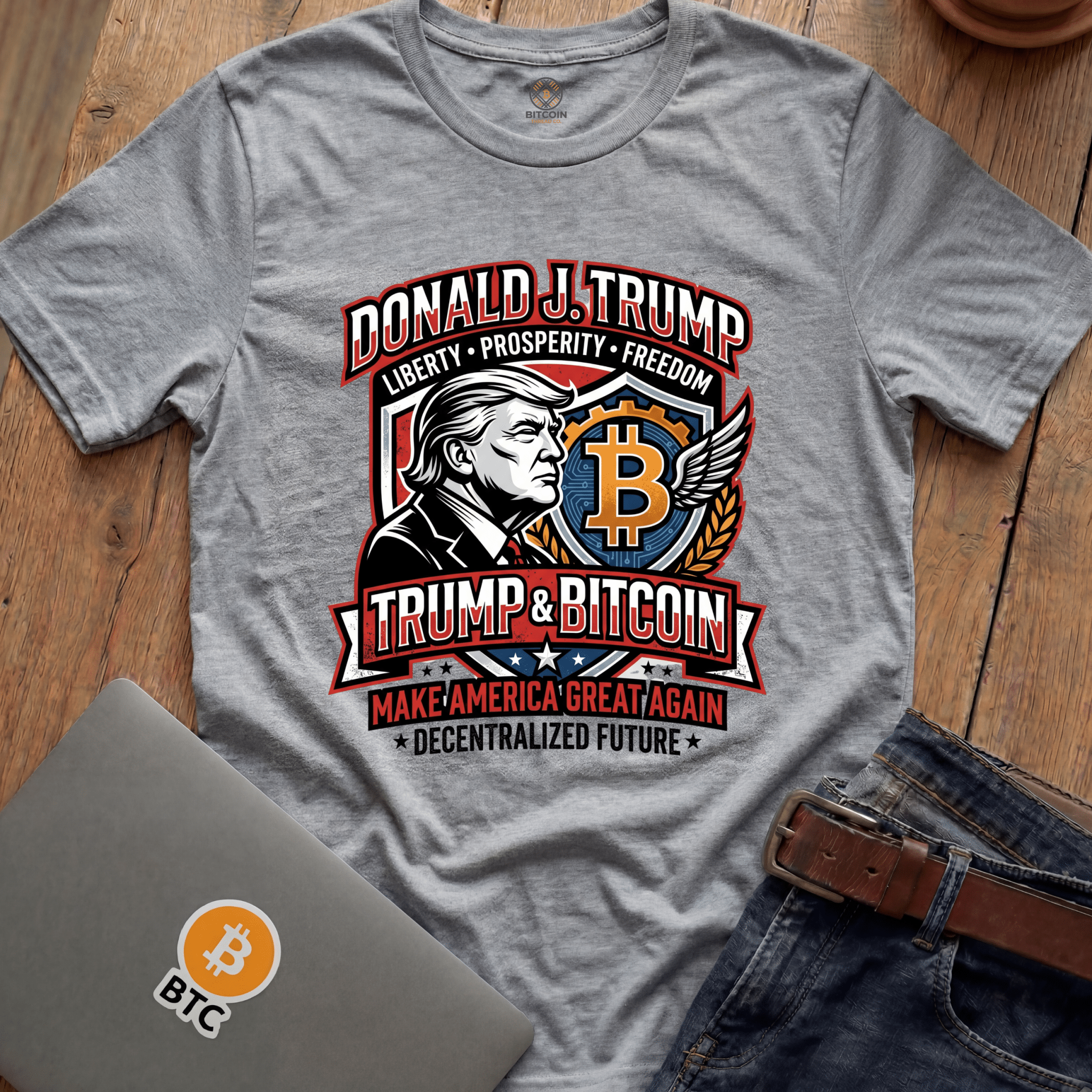 Decentralized Future DJT Tees