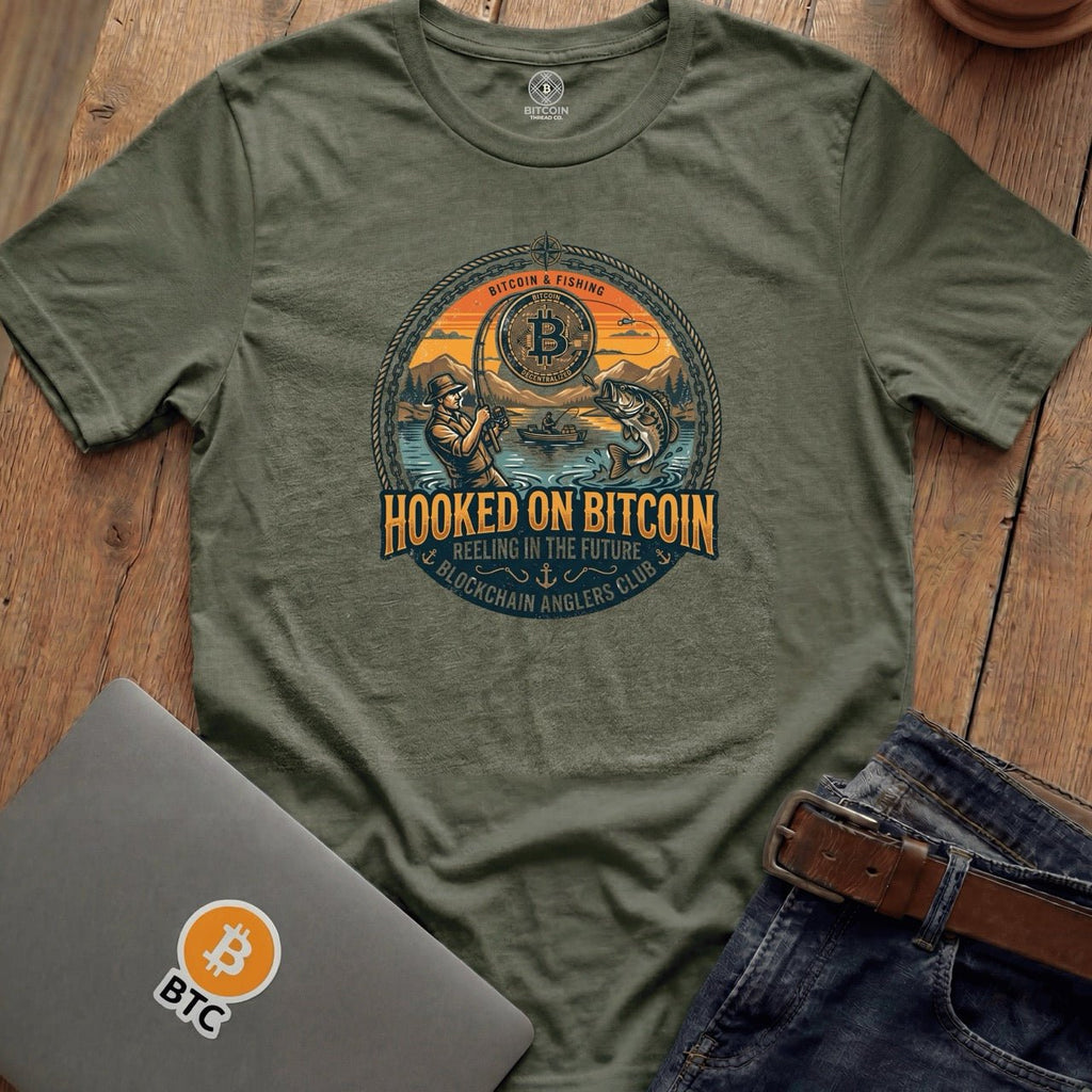 Hooked on Bitcoin Tees