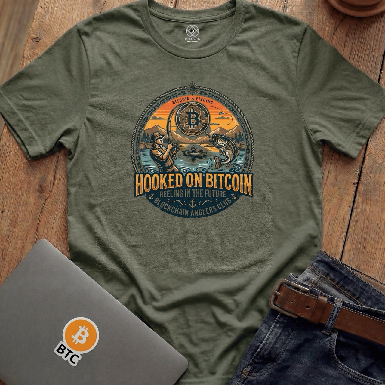 Hooked on Bitcoin Tees