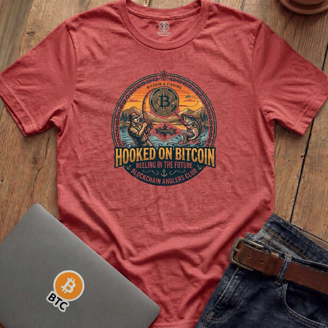Hooked on Bitcoin Tees