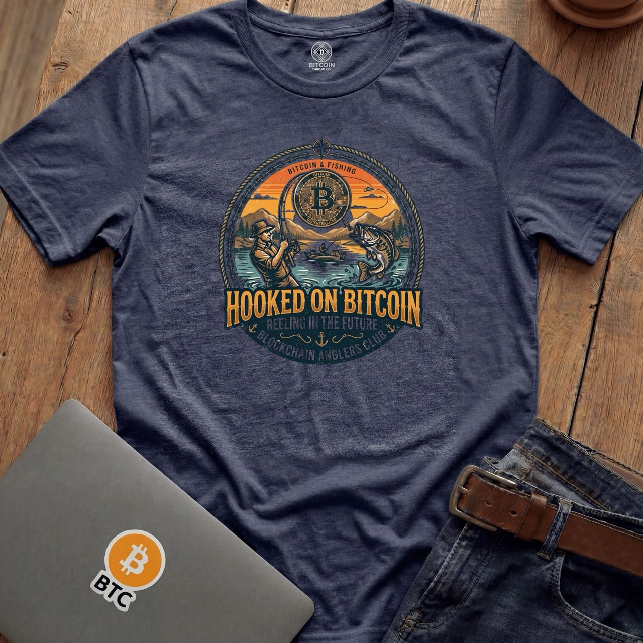Hooked on Bitcoin Tees