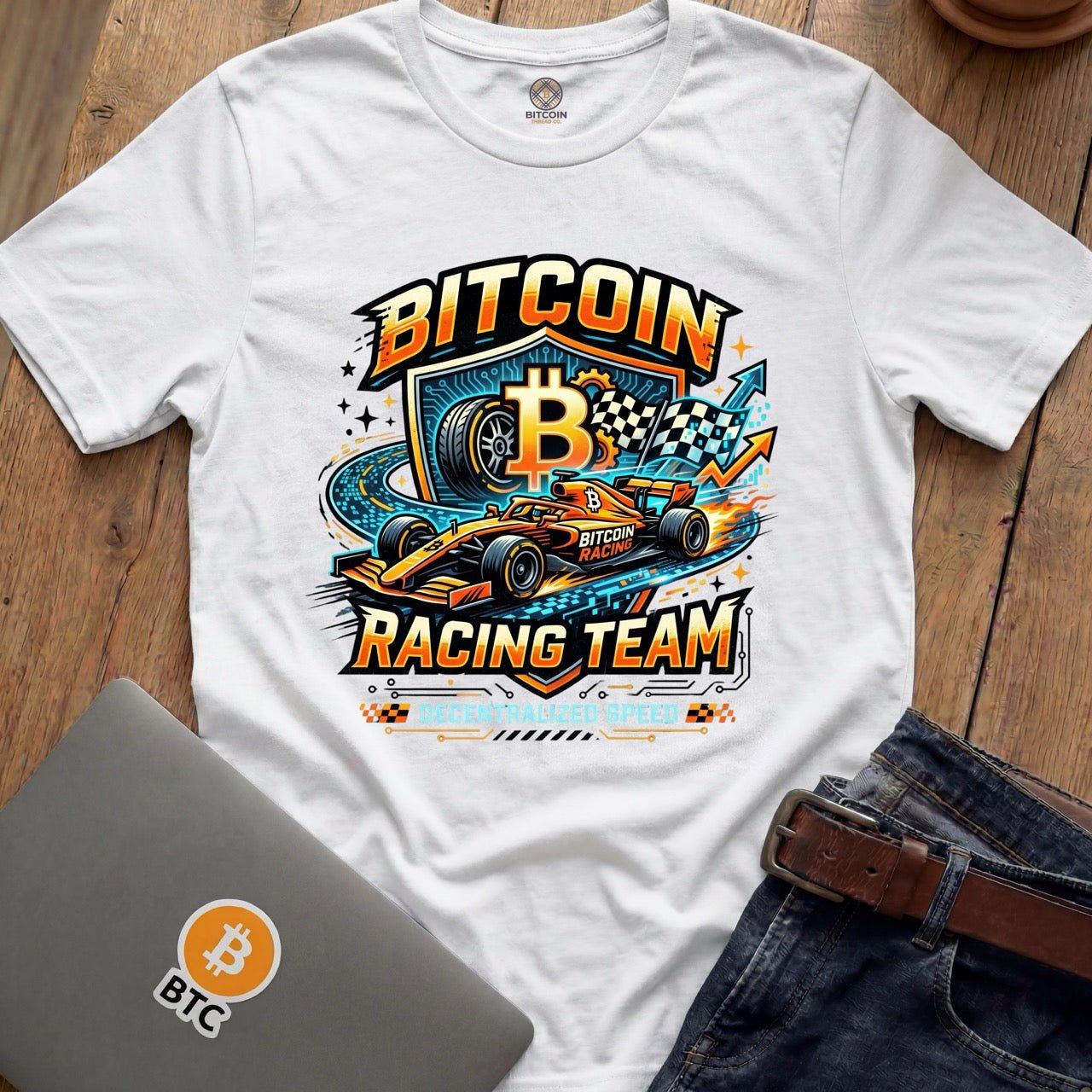 Bitcoin Racing Team Tees